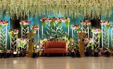 Elegant wedding decor at Omkar Garden Mangal Karyalaya, Kondhwa Pune