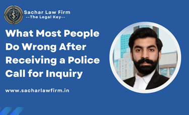 What Most People Do Wrong After Receiving a Police Call for Inquiry