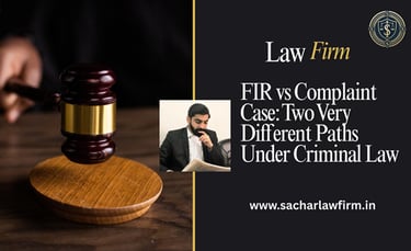FIR vs Complaint Case: Two Very Different Paths Under Criminal Law