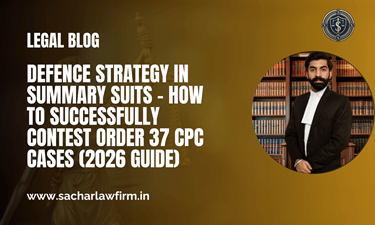 Defence Strategy in Summary Suits – How to Successfully Contest Order 37 CPC Cases (2026 Guide)