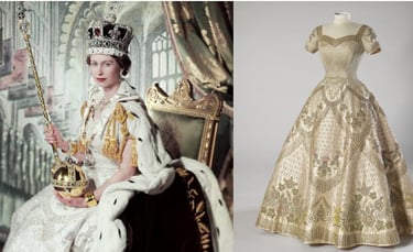 vestido coroação