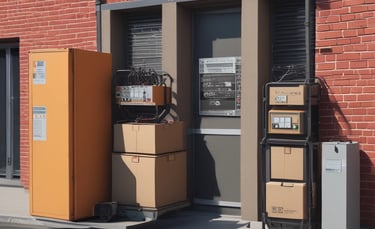 Electrician's hands installing a circuit breaker in a residential panel