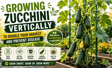 Growing zucchini vertically