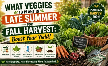 what veggies to plant in late summer for fall harvest