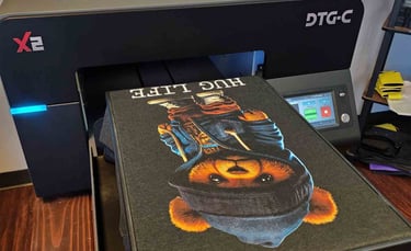 direct to garment DTG printing process