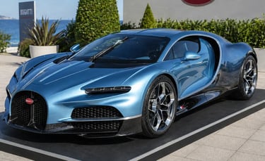 Novo Bugatti hypercar em exposição com design futurista após saída da Volkswagen