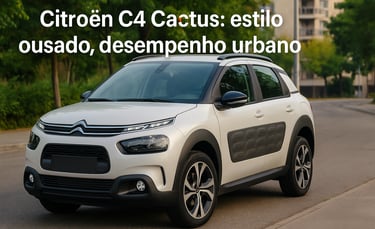 citroen c4 cactus branco estacionado na rua