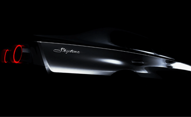 Teaser do novo Nissan Skyline revela silhueta esportiva e lanternas traseiras icônicas