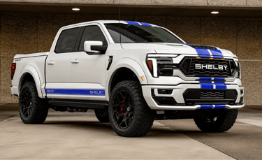 Shelby F-150 2026 branca com 810 cv e visual off-road