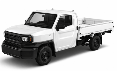 Toyota IMV 0 picape utilitária branca com design simples e foco no trabalho