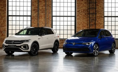 Volkswagen Golf e T-Roc com novo sistema híbrido sem tomada apresentados em ambiente industrial