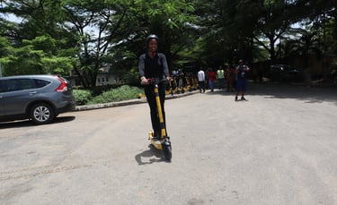 Trekk Scooters Rider at Lagos State University