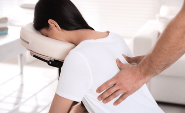 Chair massage at Mowbray Marketplace