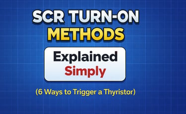 SCR Turn-On Methods Explained Simply (6 Ways to Trigger a Thyristor)
