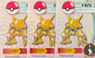 Alakazam fr topps série 1 avec tâche
