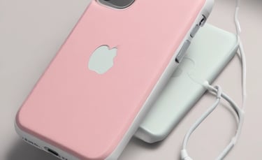 white earbuds on brown leather case