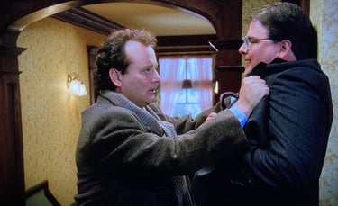 Groundhog Day - Early on, Phil is Suspicious of Everyone