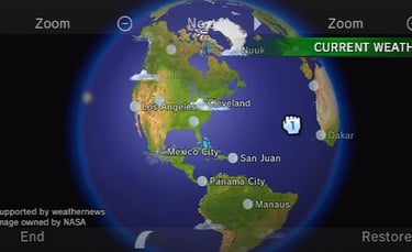 Wii Weather Channel Swirling Globe