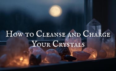 How to Cleanse and Charge Your Crystals