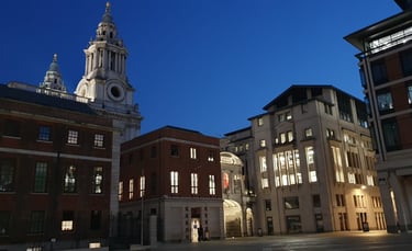 Temple Bar, City of London, as seen at night