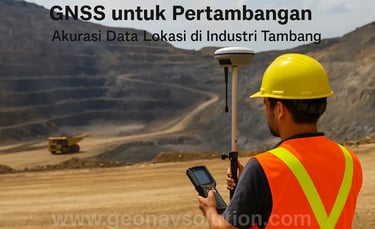 akurasi data lokasi dengan gnss di industri tambang