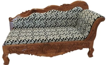 Carved Teak Furniture Sofa with Intricate Traditional Design