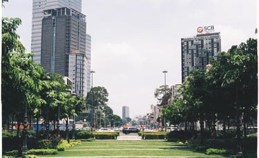 Saigon city view shot on film