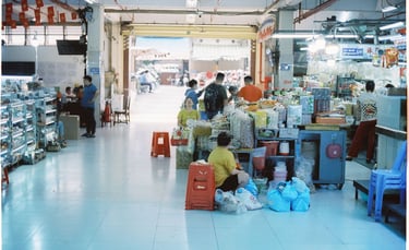 Saigon on film photography. Capturing streets of Saigon on film.