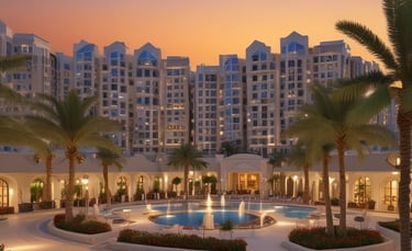 A modern apartment complex in UAE.