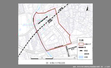 津久野駅周辺再整備基本構想の対象エリア地図｜堺市のニュースならサカイタイムズ