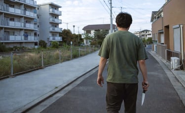 刃物を持って路上を歩く半袖上衣を着た男のイメージ画像｜堺市のニュースならサカイタイムズ
