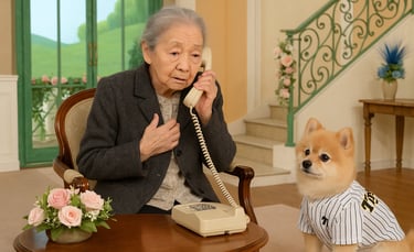 特殊詐欺からの電話を受ける高齢者のイメージ画像｜堺市のニュースならサカイタイムズ