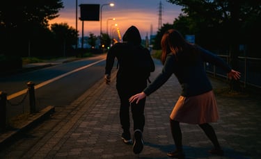 走り去る不審者のイメージ画像｜堺市のニュースならサカイタイムズ