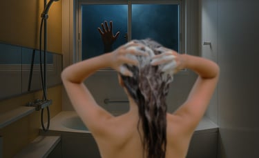 入浴中に窓に手が写るイメージ画像｜堺市のニュースならサカイタイムズ