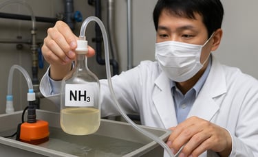 下水に含まれる窒素化合物をアンモニアに変換・回収する技術の実証実験を示したイメージ画像|堺市のニュースならサカイタイムズ