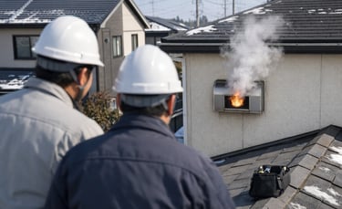 屋根上から火災を見つけたときのイメージ画像｜堺市のニュースならサカイタイムズ