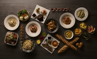 ホテル アゴーラ リージェンシー 大阪堺の平日夜限定ディナーで提供されるメイン料理とセミビュッフェ料理の提供イメージ｜堺市のグルメ情報ならサカイタイムズ