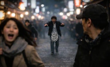 路上で下半身露出し通行人に暴言を吐いて追いかけている男性のイメージ画像｜堺市のニュースならサカイタイムズ