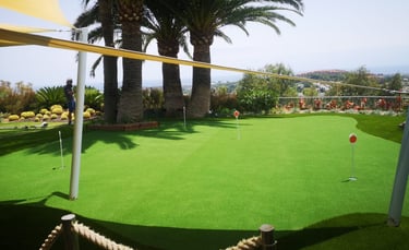 Luxury artificial grass putting green Marbella - landscaping Marbella