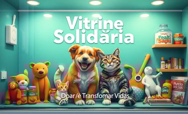 Vitrine Doações Espaço solidário para partilhar e ajudar quem mais precisa, com iniciativas de apoio