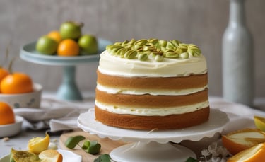 A close-up of a delicious chocolate cake.
