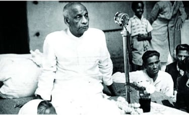 Sardar Vallabhbhai Patel. Often hailed as the "Iron Man of India,"