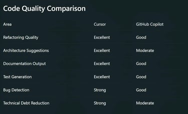 Code Quality Comparison