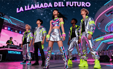 canción LA LLAMADA DEL FUTURO, disco dance, retro80. VRTHTBOX