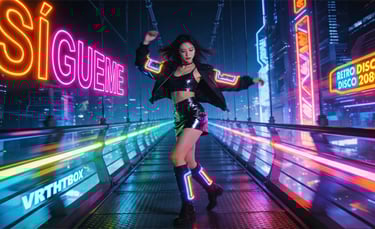 canción SÍGUEME : retrofuture, dance 80s, disco 80s