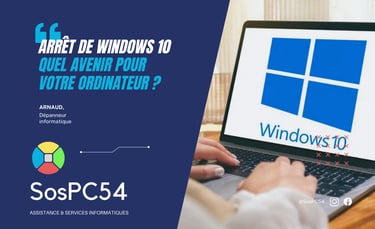 Arrêt de Windows 10 quel avenir pour votre ordinateur