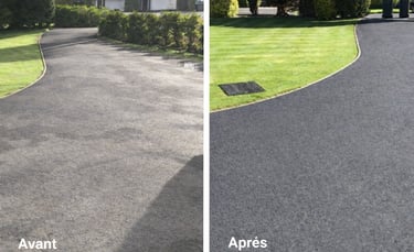 rénovation d'allée en goudron à Bordeaux