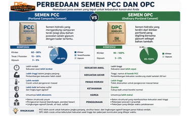  perbedaan semen PCC dan OPC