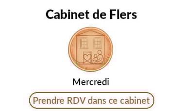 Prendre Rendez-vous au cabinet de Flers - ouvert le mercredi