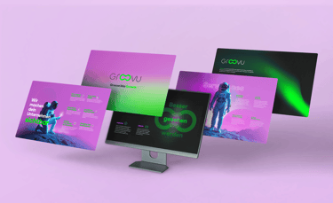 Presentation Branding Projekt Groovu 5 Beispielbilder